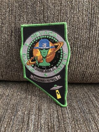 Nevada Highway Patrol Storm Area 51 Patch Rare Nhp Dps Alien Limited Edition