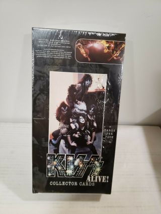 Kiss Alive Collector Trading Cards (neca,  2001) Box Of 36 Packs