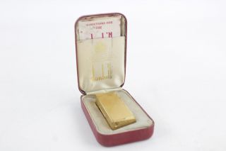 Vintage Dunhill Gold Plate Cigarette Lighter W/ Serial