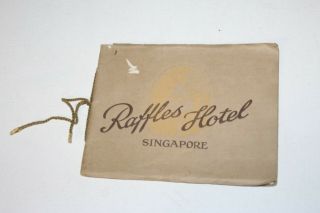 Singapore Raffles Hotel Brochure Advertising Book Photos Pamphlet Old