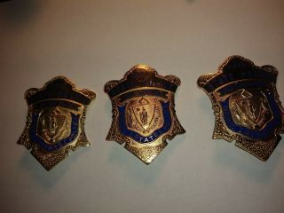 3 Massachusetts State Police Badge Diver Seat Photographer Not Patch Fantasy