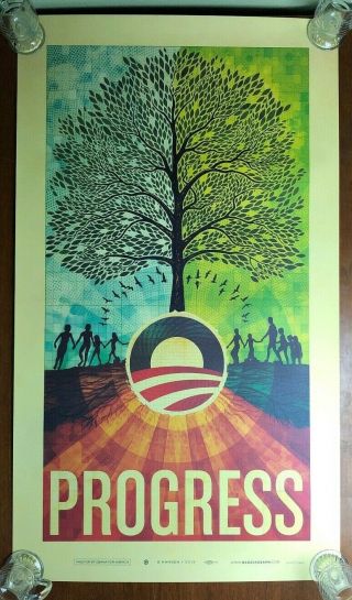 Barack Obama Progress Scott Hansen Iso50 Official 2008 Campaign Poster 4950/5000