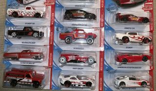2019 Hot Wheels Red Edition Complete Set Of 12