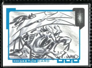 Alien Vs.  Predator Avp - Sketch Card S.  Rn - Rafael Navarro - Inkworks (104/300)
