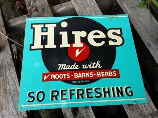 Vintage Hires Rootbeer Sign,  Soda Sign