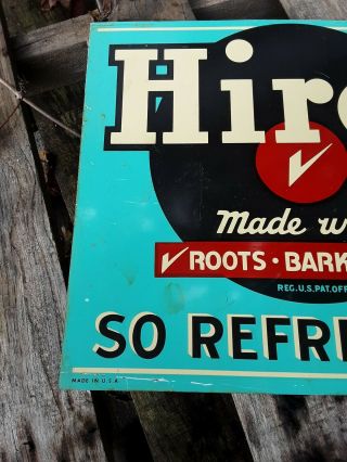 Vintage Hires Rootbeer Sign,  Soda Sign 2
