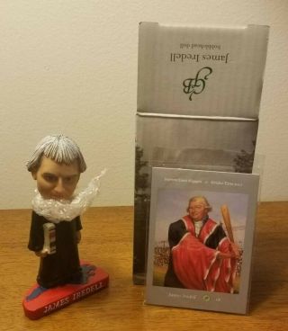 Justice James Iredell Green Bag Bobblehead And Playing Card