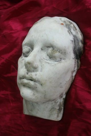Death Mask Human Young Woman Medical Face Anatomy Oddity Creepy Macabre Morbid