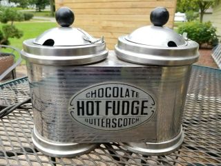 Vintage Icecream Shop Hot Fudge Warmer Butterscotch Sundae Parlor Chocolate