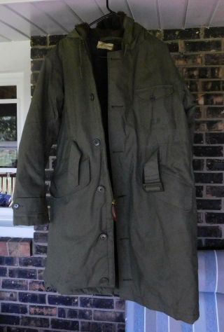 Vintage 40s Ww2 Usn Us Navy N - 1 Deck Parka Size 40 Coat Jacket Nxsx Cold Weather