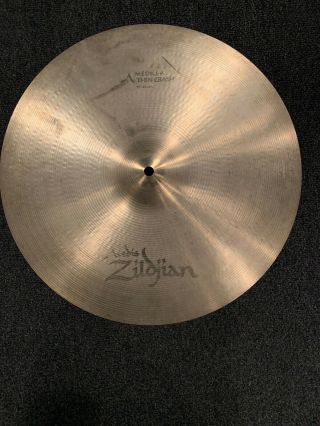 Vintage Avedis Zildjian 17 " Medium Thin Crash Cymbal