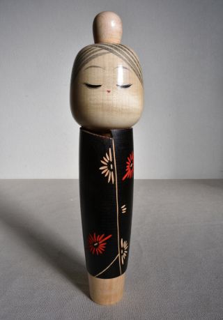 30cm (11.  8 ") Japanese Vint.  Sosaku Kokeshi Doll 1967 : Signed Kasuhara