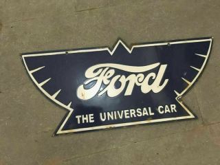 Porcelain Ford Enamel Sign Size 11 " X 24 " Inche Double Sided