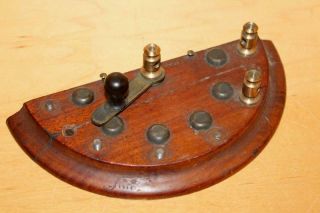 Vintage Greeley Tillotson Telegraph Signal Key Keyer Morse Code