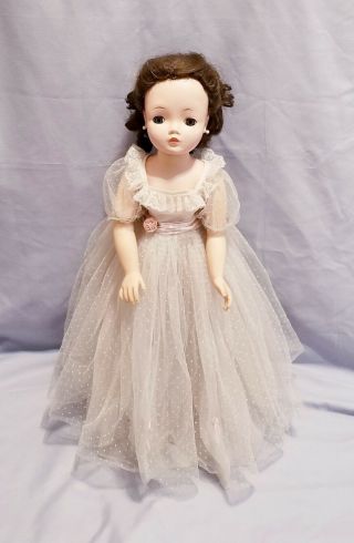 Madame Alexander Vintage 1950s 50s Cissy Doll 20 " In Bridesmaid Tagged Dress Tlc