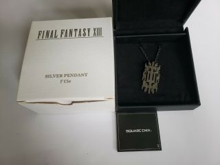 Final Fantasy Xiii 925 Sterling Silver Pendant L 