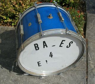 Vintage 1950’s Early 60’s Ludwig Blue Sparkle Bass Kick Drum