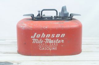 Vintage Johnson Mile Master 4 Gallon Outboard Boat Gas Fuel Can