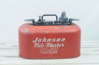 Vintage JOHNSON Mile Master 4 Gallon Outboard Boat Gas Fuel Can 2
