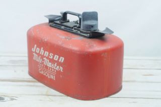 Vintage JOHNSON Mile Master 4 Gallon Outboard Boat Gas Fuel Can 3