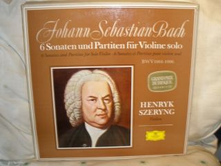 Bach Sonatas & Partitas For Violin Henryk Szeryng/3 Lp Dgg Stereo Germany Nm