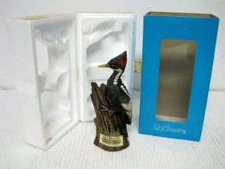 Vintage Ski Country Ivory Billed Woodpecker Limited Edition Decanter W/box