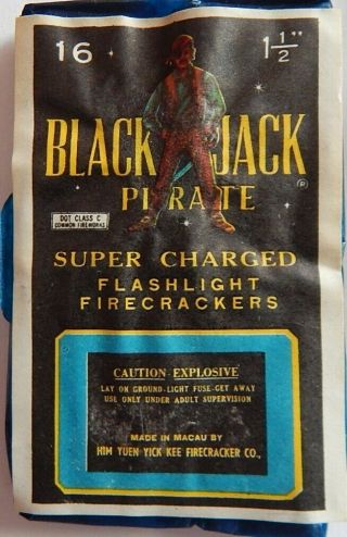 FOUR BLACK JACK PIRATE BRAND FIRECRACKER LABELS LOGO ' S COMPLETE 2