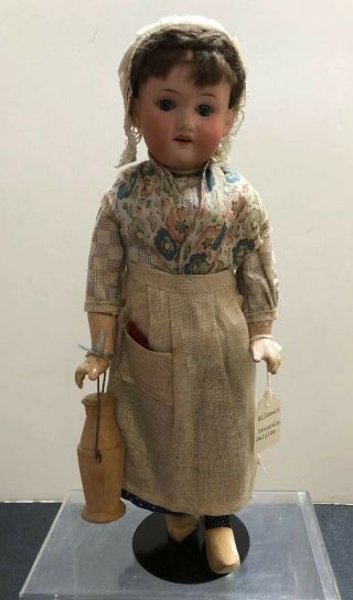 12” Antique Armand Marseille Germany A & M Bisque 390 Milkmaid All S