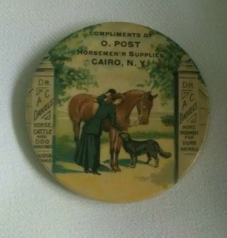 Dr.  A.  C.  Daniels Advertising Horse And Cattle Veterinary Mirror 2