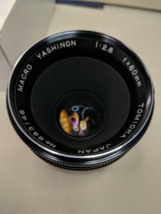 Vintage Yashica 60mm Macro Lens F/2.  8 Screwount Tomioka Japan