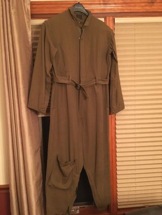 Us Army Airforce Summer Flying Suit Size 38 M Coveralls Ww2 Wwii Cond
