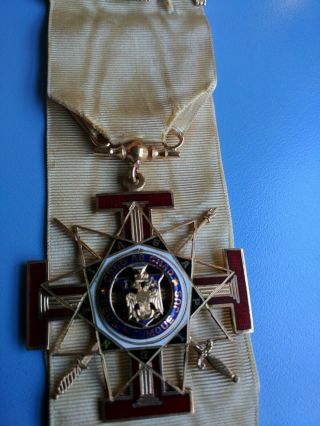 Rare Masonic 33rd Degree Scottish Rite Gold Medal