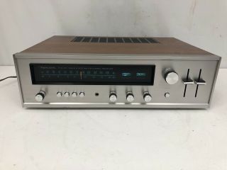 Vintage Realistic Sta - 80 Stereo Receiver Wood Cabinet 100 Watts Serviced