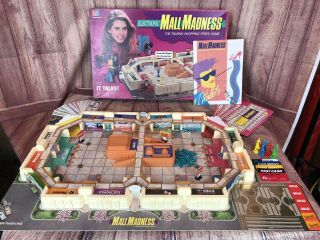 Vintage 1989 Milton Bradley Electronic Mall Madness Board Game 100 Complete