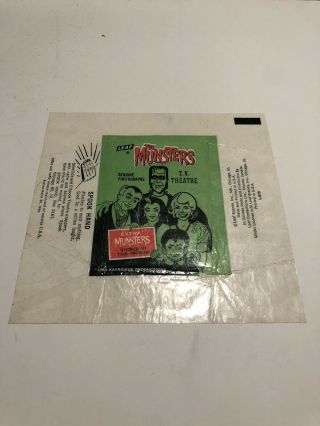 The Munsters 1964 Leaf Was Pack Wrapper