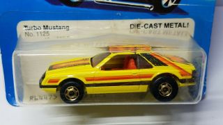 1979 HOT WHEELS THE HOT ONES FORD TURBO MUSTANG NO.  1125 2