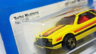 1979 HOT WHEELS THE HOT ONES FORD TURBO MUSTANG NO.  1125 3