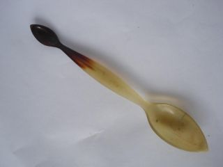Cwe 19c.  Antique Medical Apothecary Pharmacy Horn Spoon