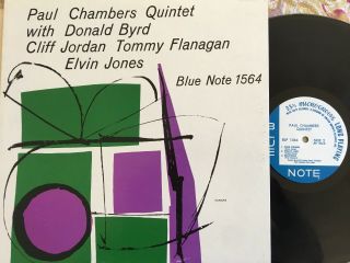 Paul Chambers Quintet - Blp 1564 Blue Note Jazz Lp W/ Elvin Jones,  Tommy Flanagan
