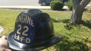 Cairns Lafd Engine 22 Los Angeles Vintage Fire Helmet