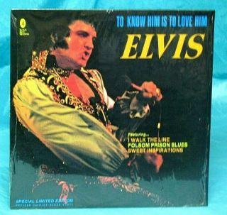 Rare Purple Colored Vinyl Rock Lp: Elvis Presley - To Know Him Is To Love Him