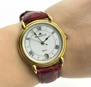 Vintage Gold Plated Maurice Lacroix Swiss Made Quartz Small Retro Elegant Watch