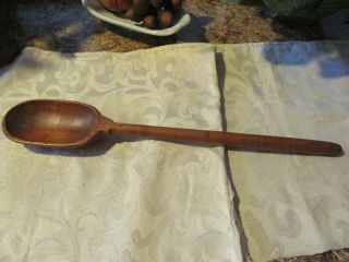 Exceptional Antique Wooden Spoon Hand Made Country Decor