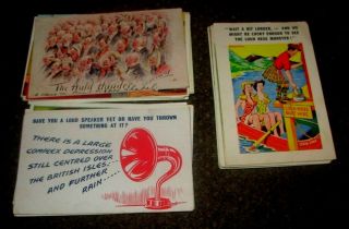 65 X Vintage Comic Postcards Seaside Humour Risque Innuendo Bamforth Mcgill
