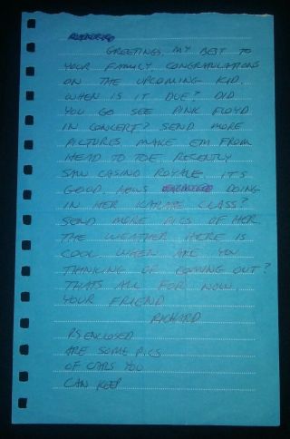 Richard Ramirez Aka (the Night Stalker) Hand Written Letter,  Envelope