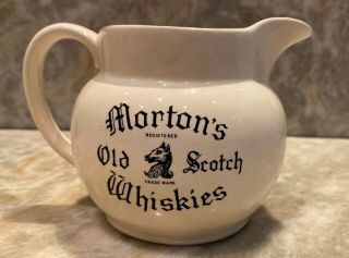 Vintage Morton ' s Old Scotch Whiskies Whisky Jug by Wade 3