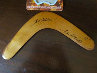 Aboriginal Art 12” Returning Boomerang Australia Hand Made and Painted 2