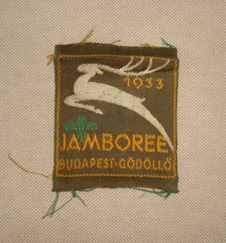 1933 World Scout Jamboree patch - Budapest,  Godollo Hungary 2
