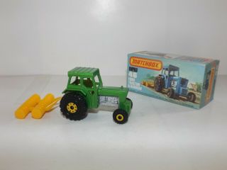 Matchbox S/f No.  46 - C Ford Tractor And Harrow Htf Green,  Yellow Hubs Mib 2