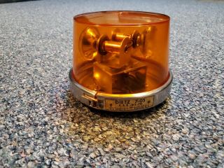 Vintage Dietz 7 - 05 Beacon Light - Rotating Light - Old Stock - Rare - Amber